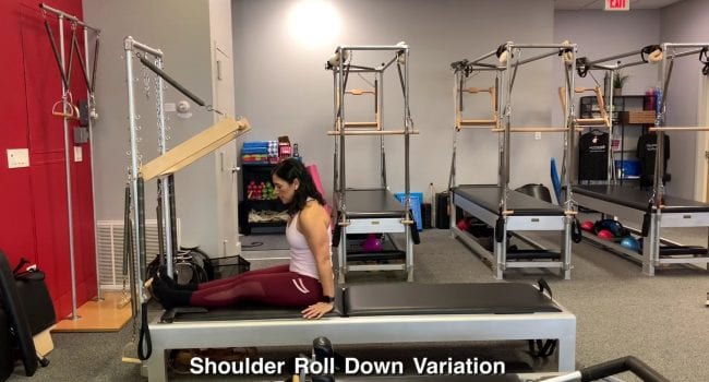 Shoulder Roll Down into Push Through 