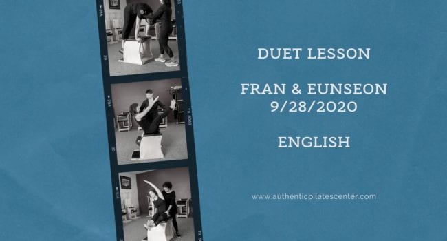 APLC Duet lesson with apprentices Fran and Eunseon 9/28 