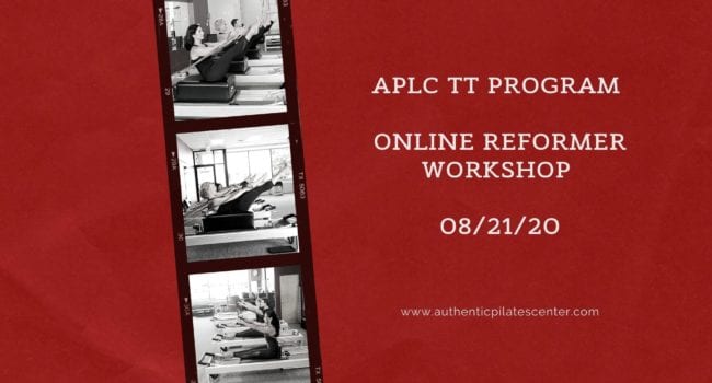 APLC Reformer Online Workshop 8/21/20 