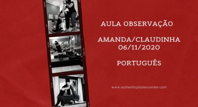 Aula Observação – Amanda/Claudinha 6/11 