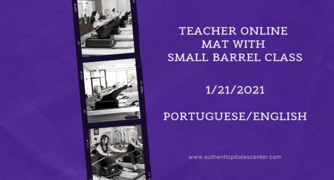 Teacher Online Mat with Small Barrel Class 1/21/21 