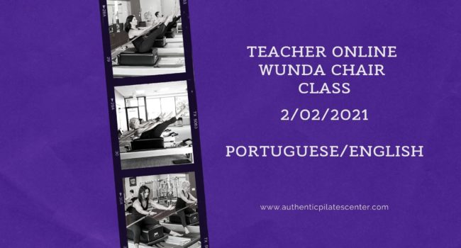 Teacher Online Wunda Chair Class 2/2/21 