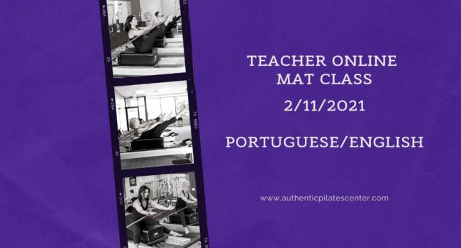 Teacher Online Mat Class – 2/11/21 