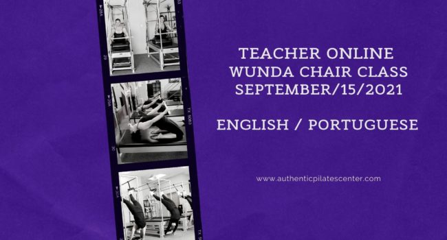 Teacher Online Wunda Chair Class – 9/15/21 