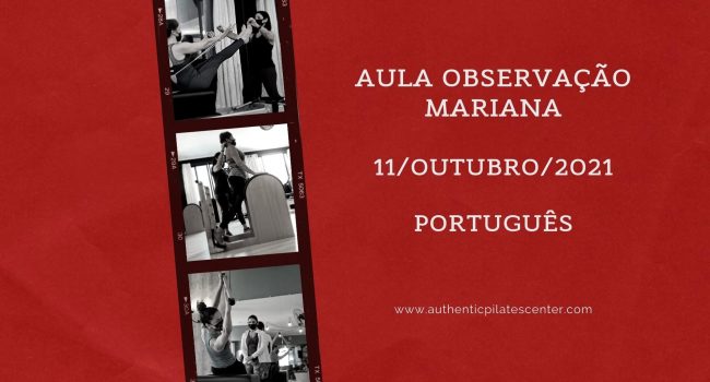 Aula Observação Mariana 10/11 