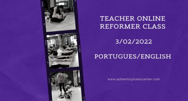 Teacher Online Reformer Class – 3/2/22 