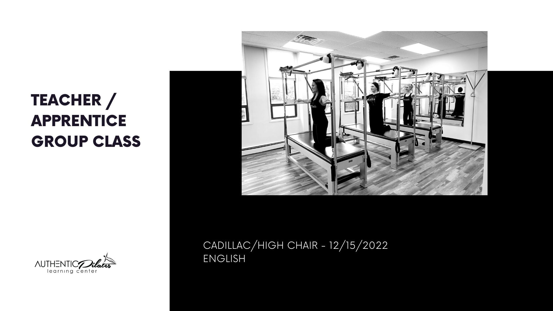 Teacher/Apprentice Group Class 12/15/22