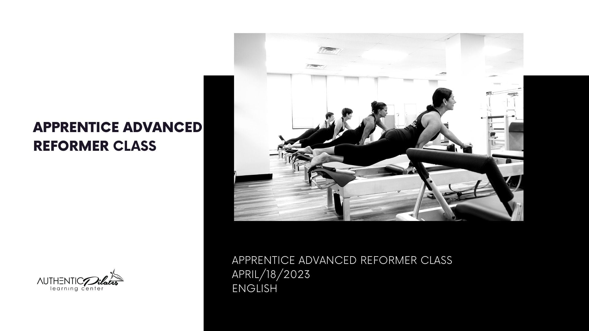 Apprentice Advanced Reformer Class 4/18/23