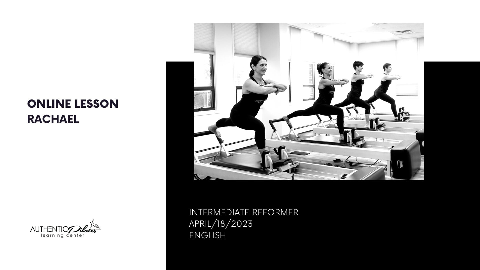 Online Reformer – Rachael – 4/18/23