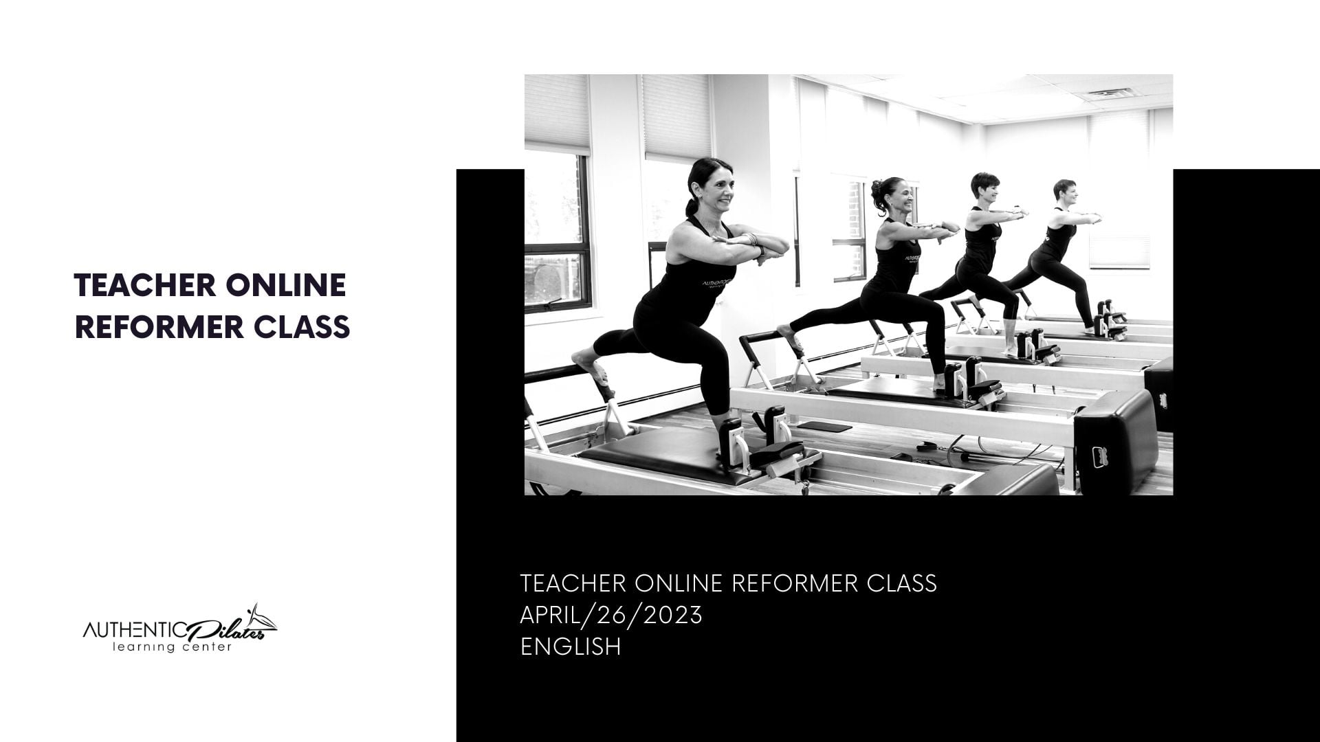 Teacher Online Reformer Class – 4/26/23