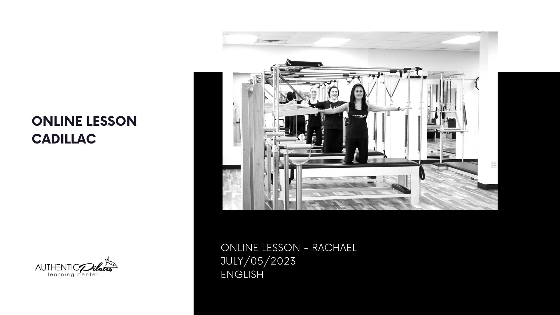 Online Lesson – Cadillac – Rachael 7/5/23