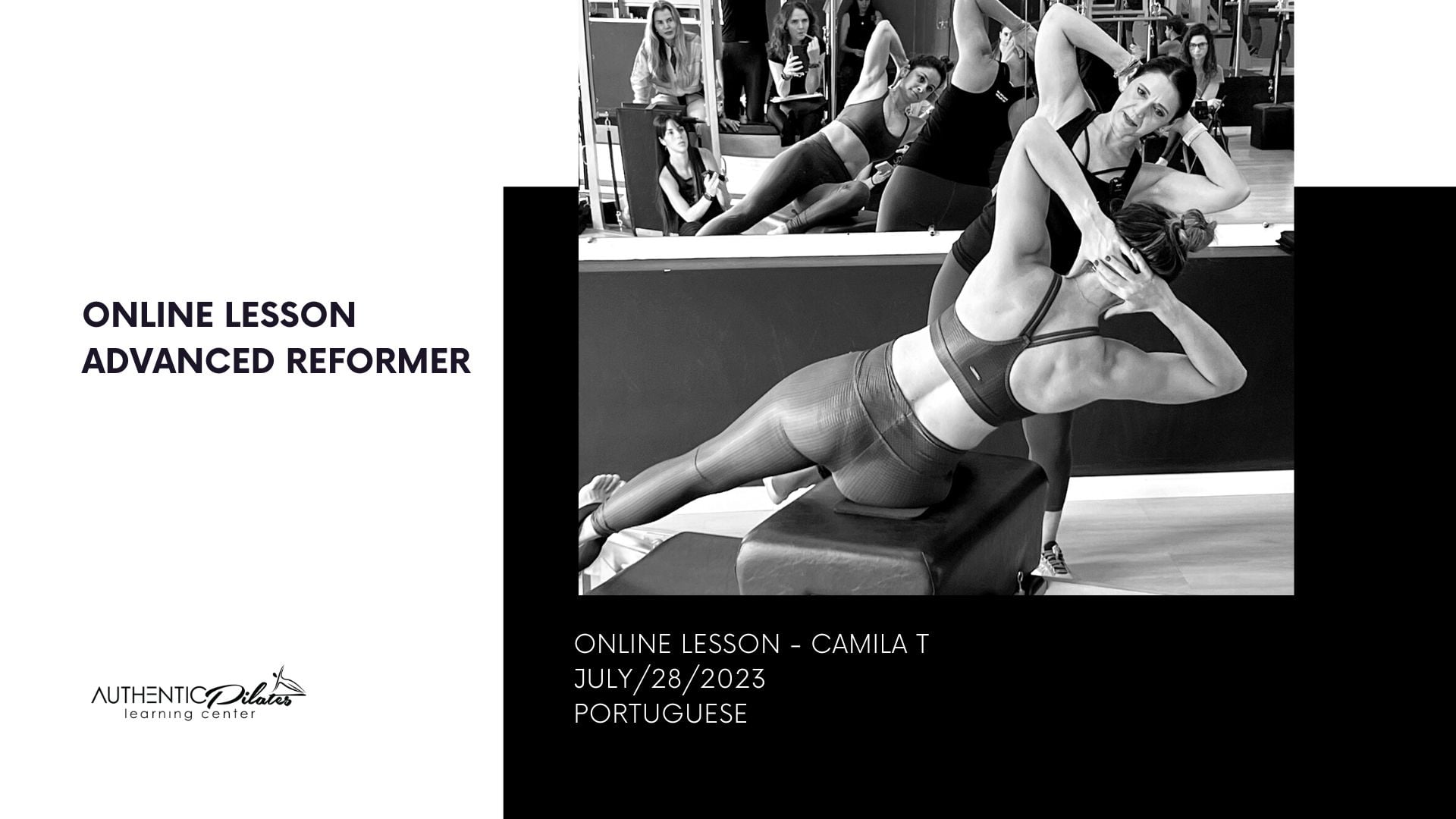 Online Lesson –  Camila – Adv Reformer 7/28/23