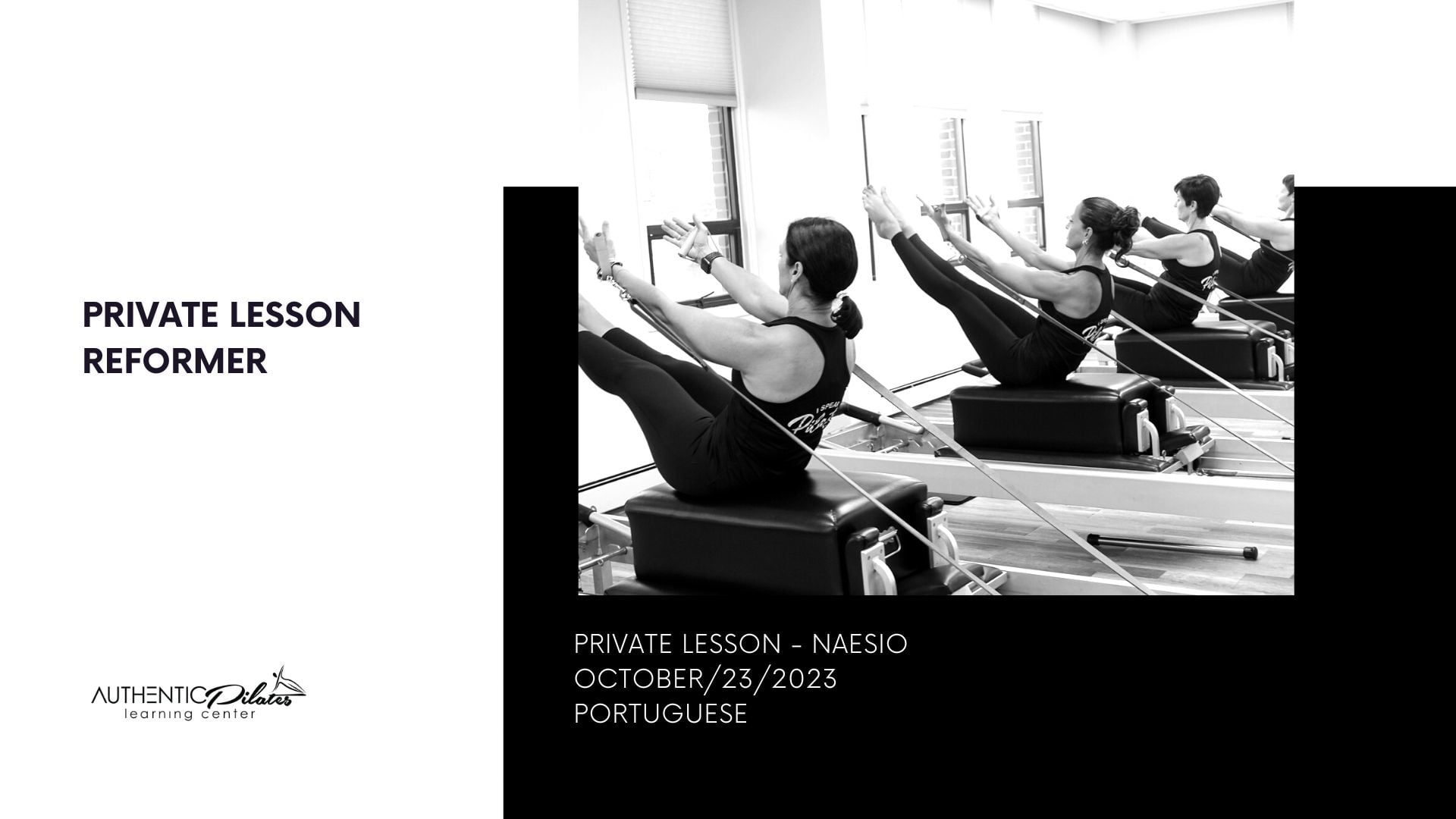 Private Reformer Lesson – Naesio 10/23/23