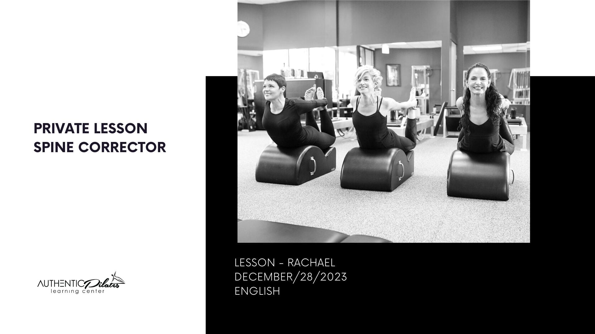 Online Spine Corrector lesson – Rachael 12/28/23