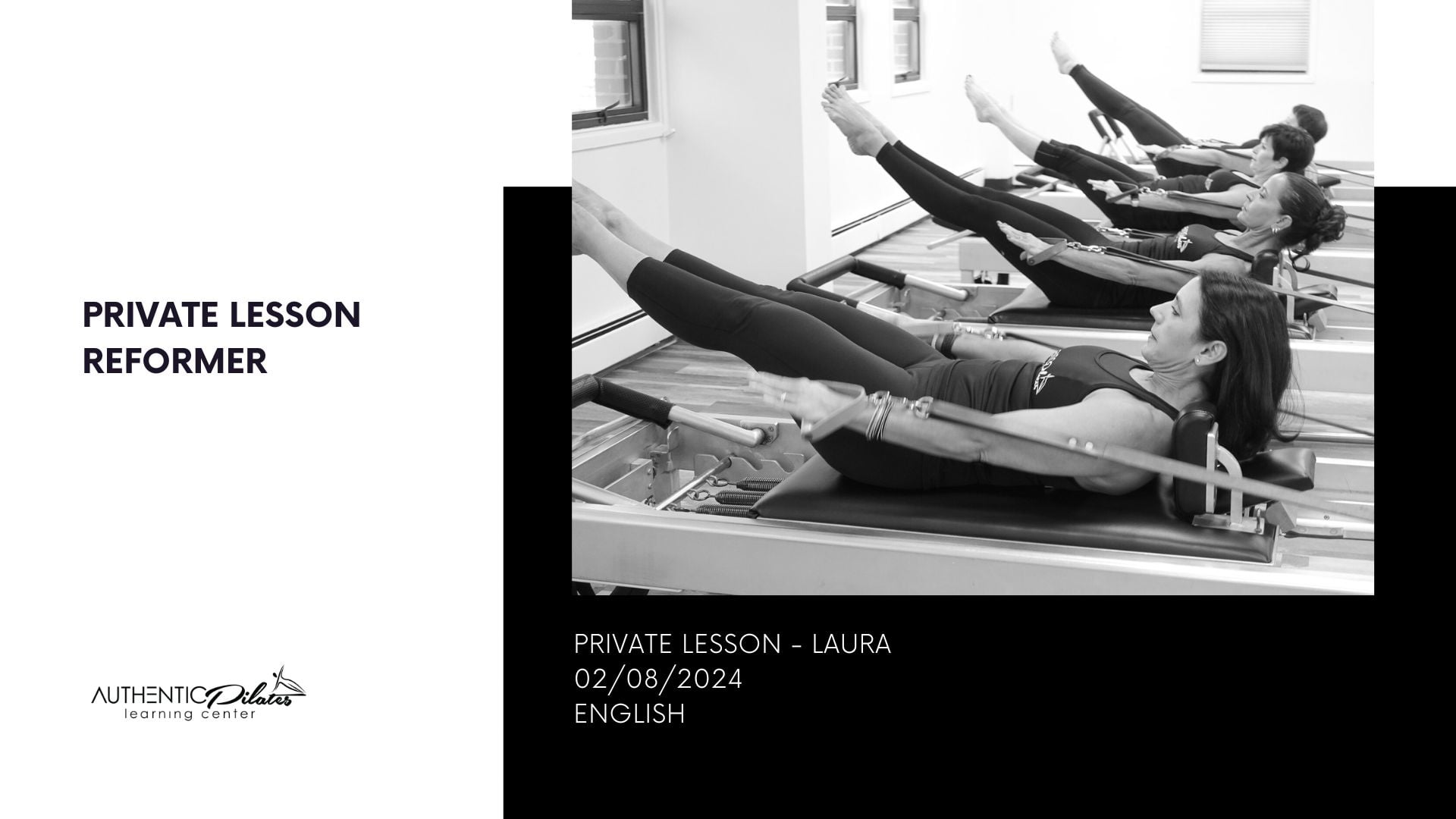 Online Reformer Lesson – Laura 2/8/24