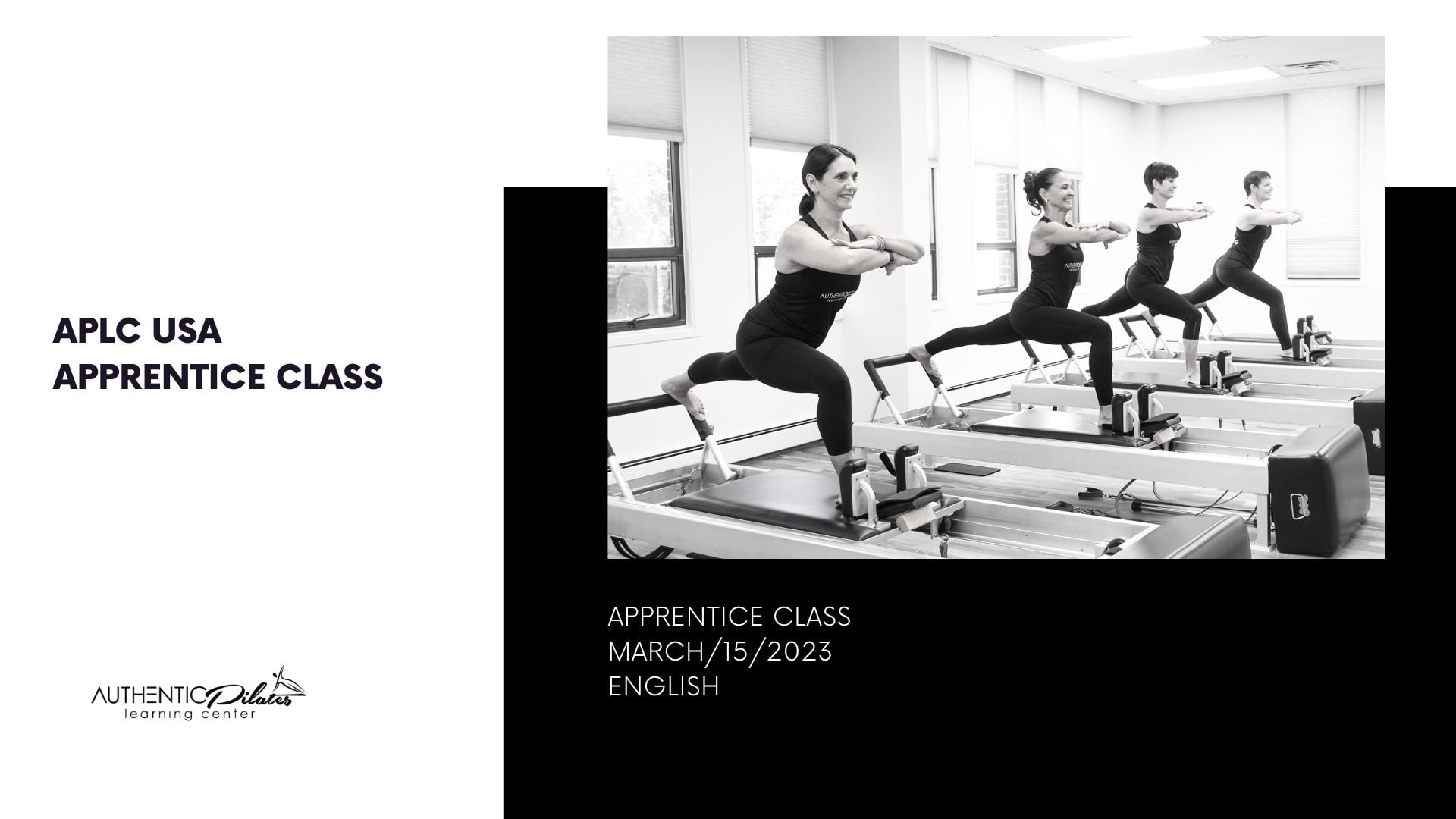 Apprentice class Reformer 3/15/24