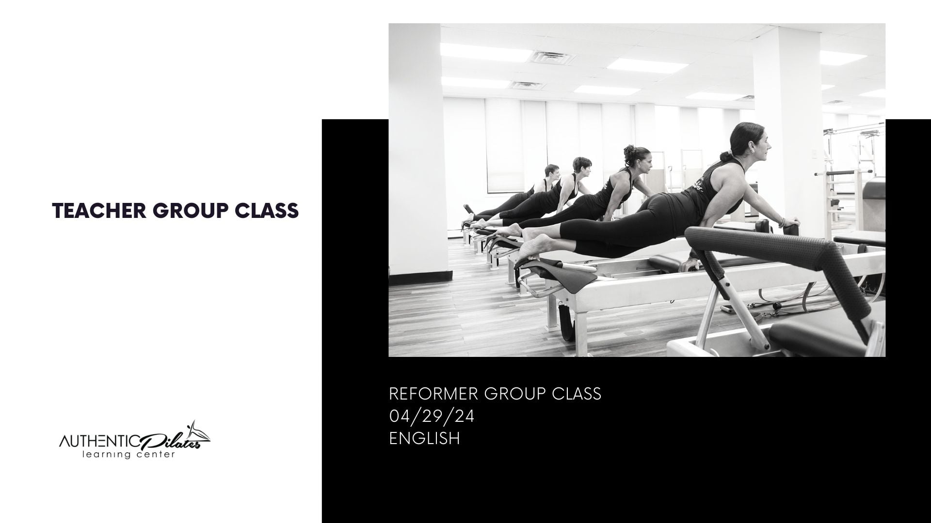 Teacher Group Reformer class 4/29/24