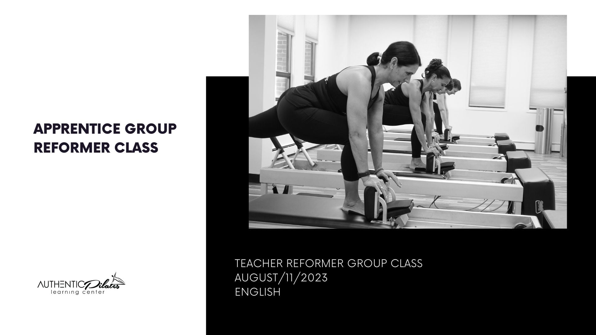 Apprentice Class – Reformer – 8/11/23