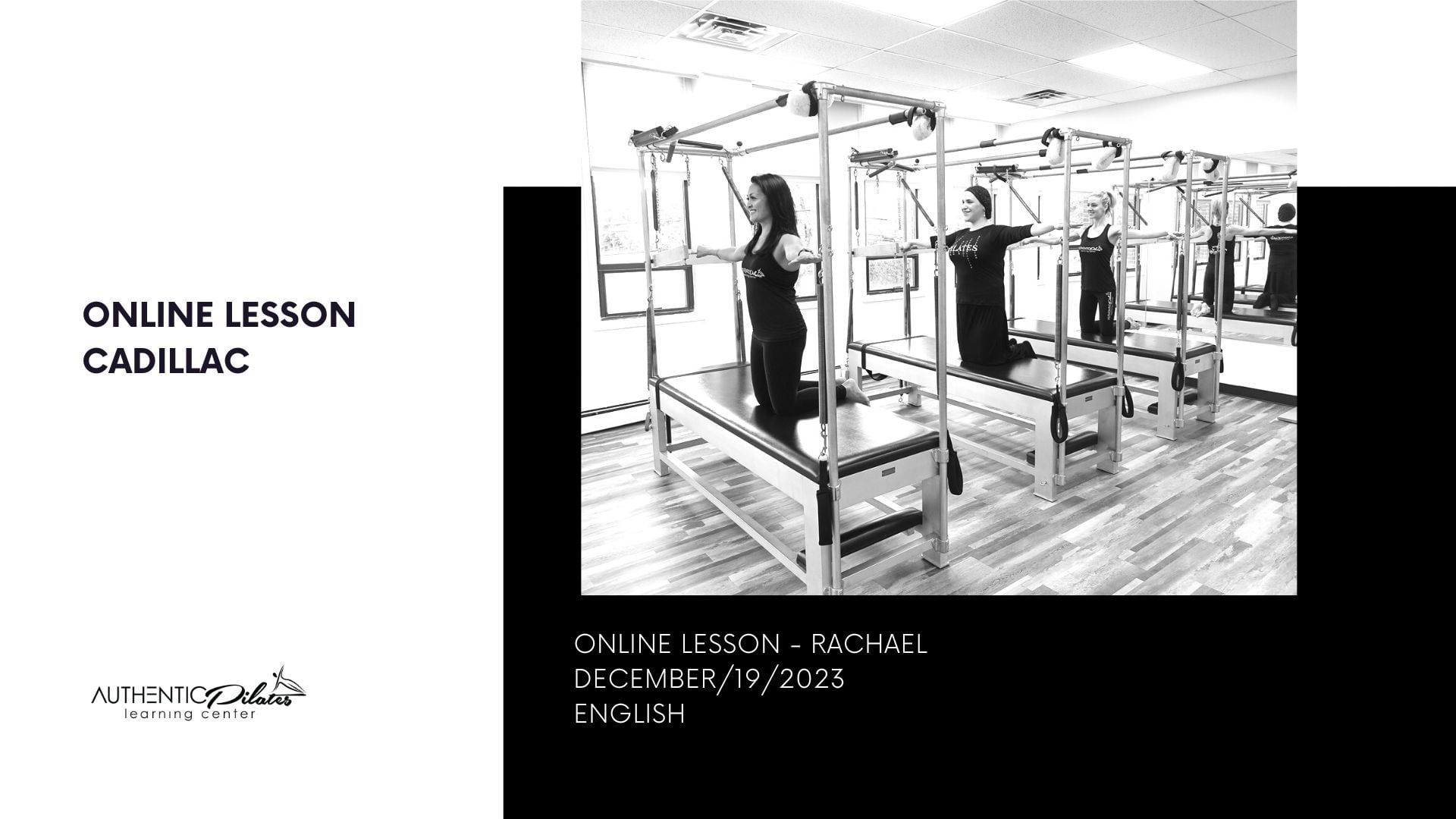 Online Lesson Cadillac – Rachael 12/19/23