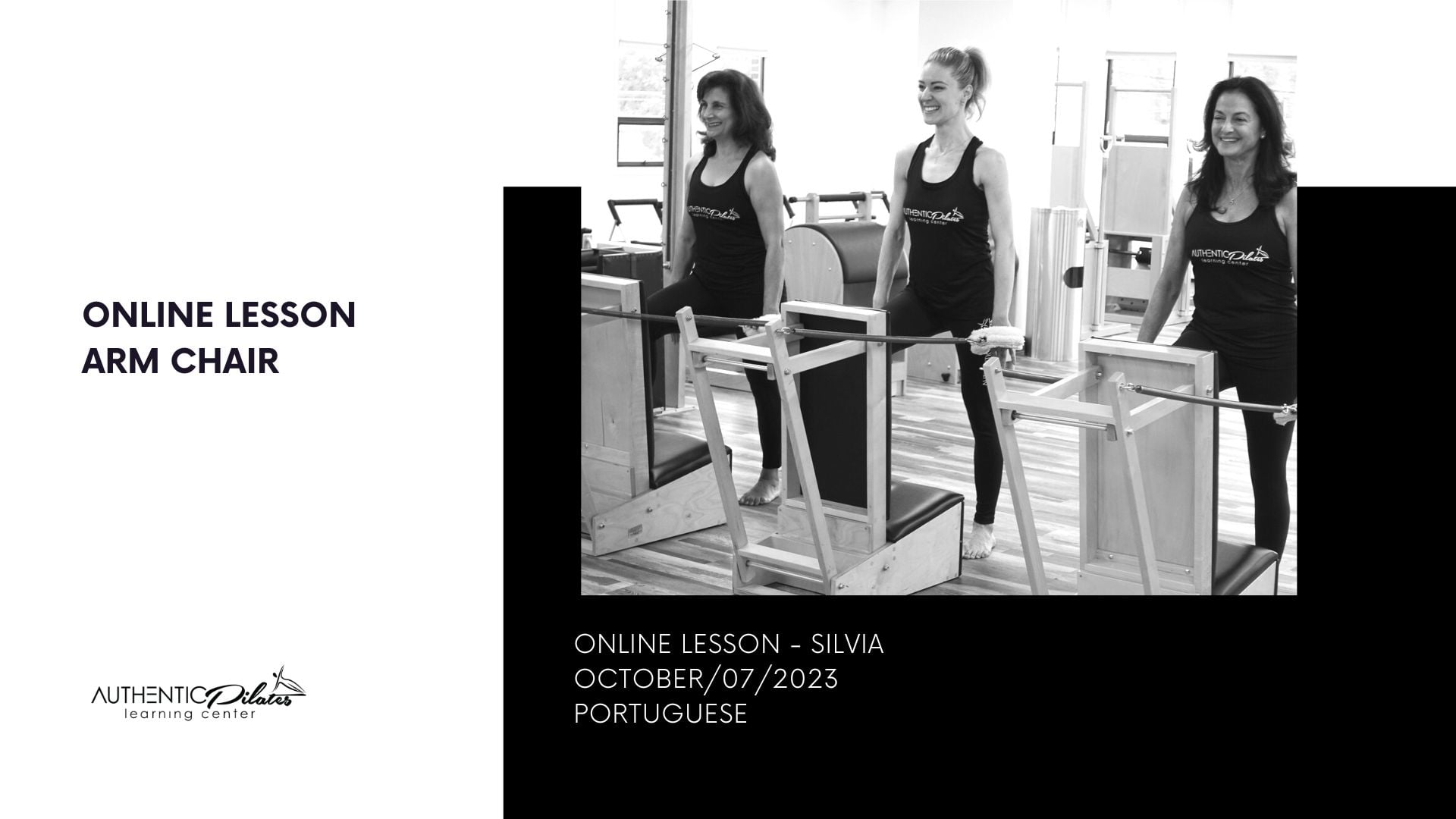 Online Lesson Silvia – Arm Chair 10/7/23