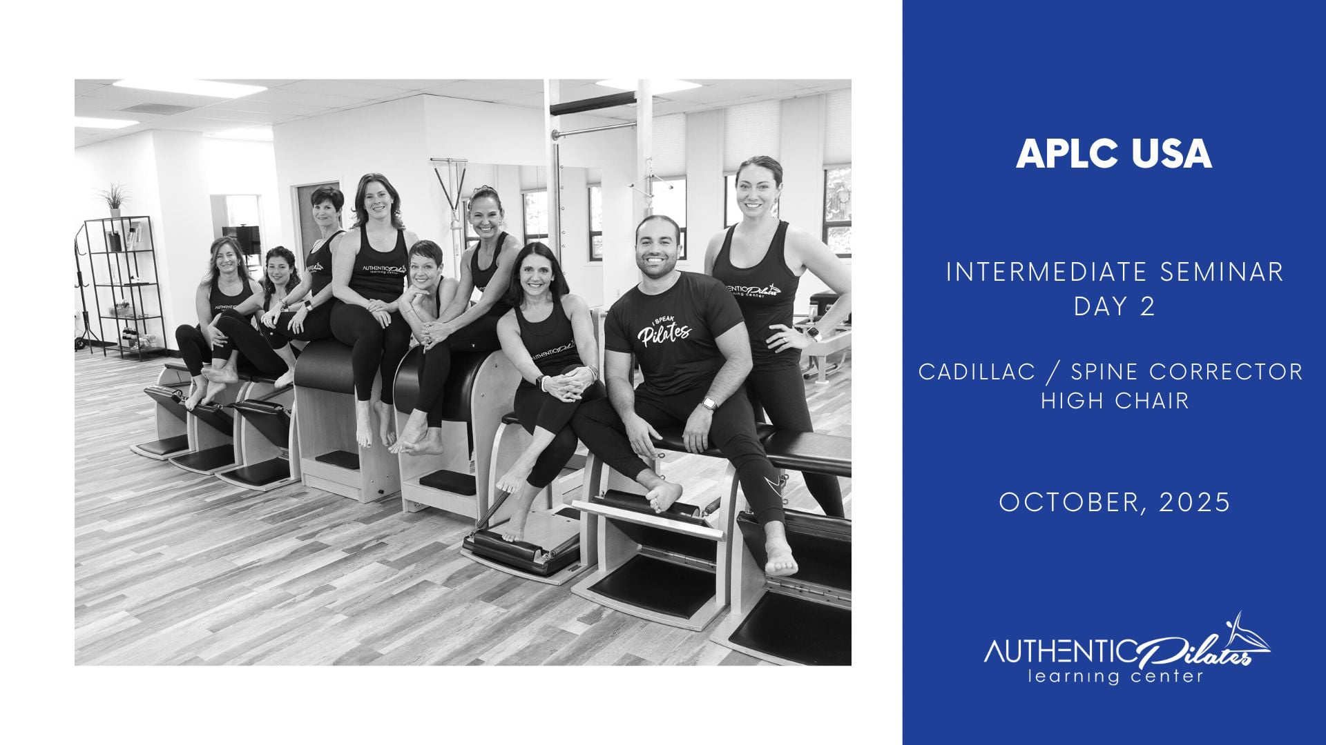 APLC USA Intermediate Seminar – Day 2 – Cadillac, High Chair, Spine Corrector – 10/4/25