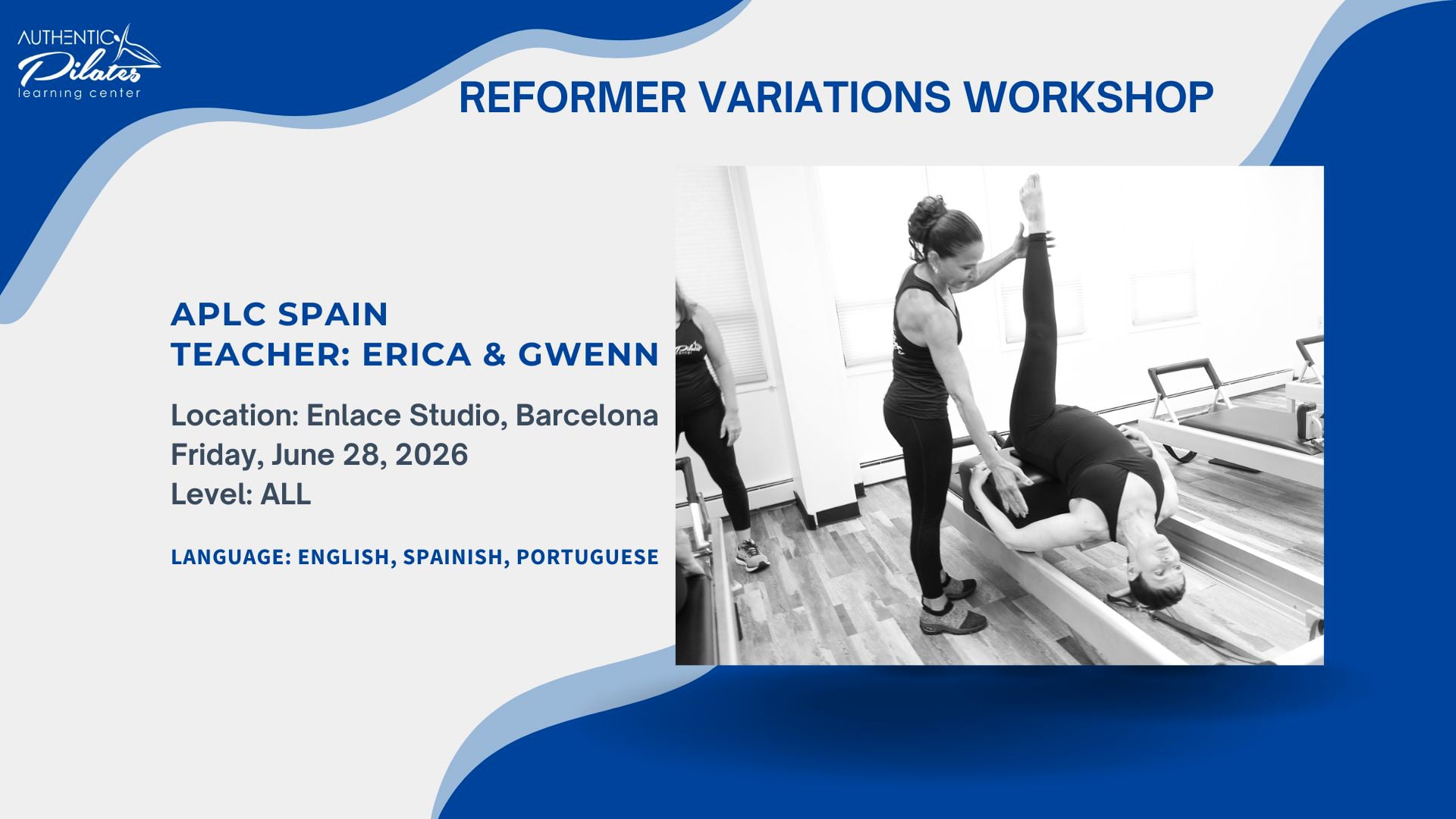 APLC Spain Advanced Reformer Variations Workshop – 6/28/26