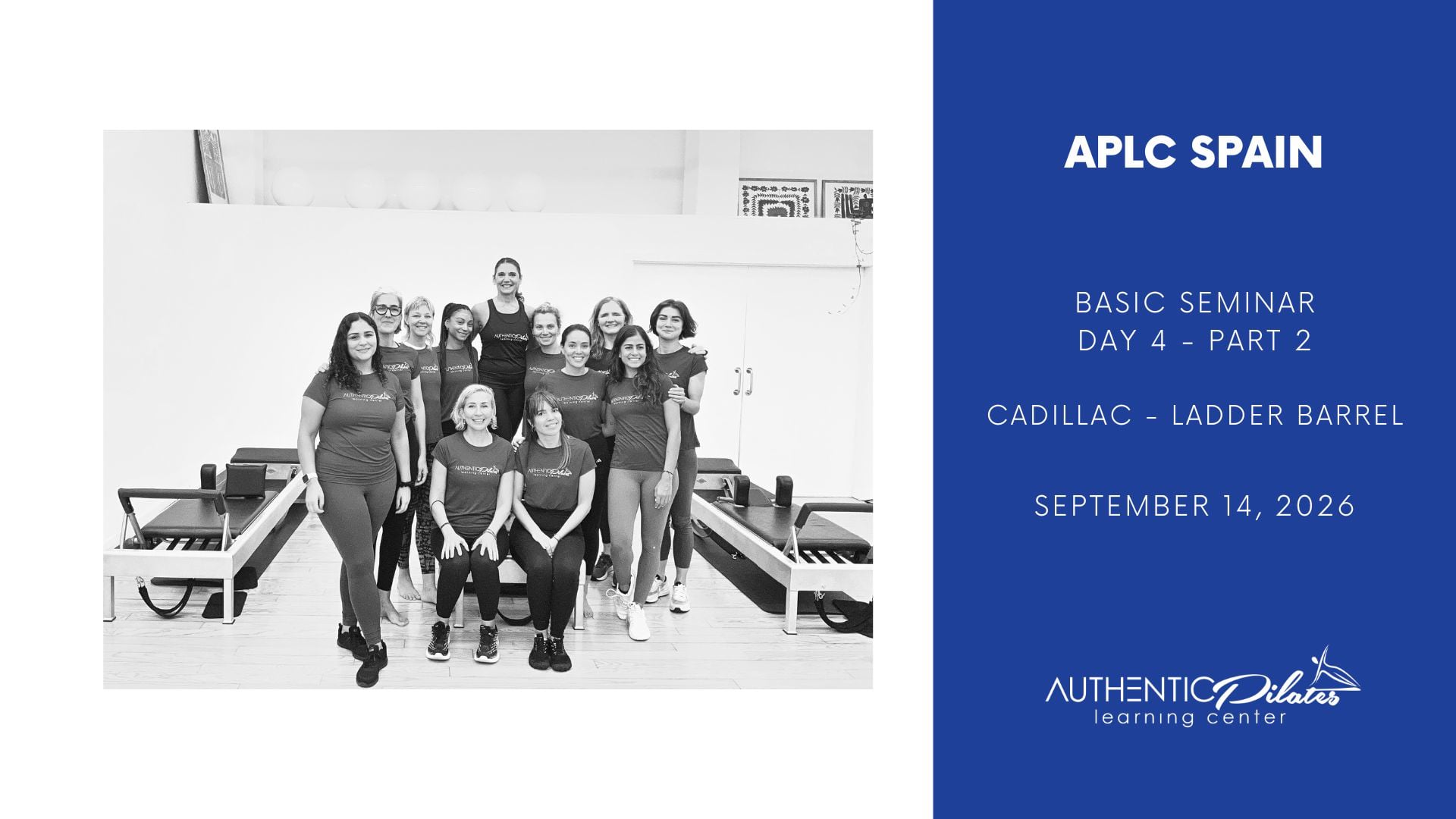 APLC Spain Basic Seminar – Day 4 – part 2 – CAdillac/Ladder Barrel – 9/14/26